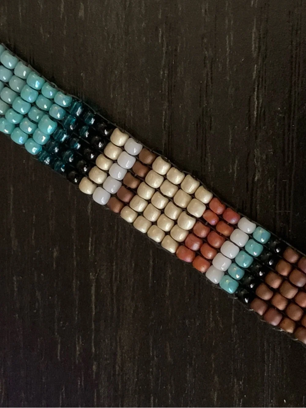 Handmade Blanket Seed Bead Bracelets - 2 colors - Picture 6 of 8